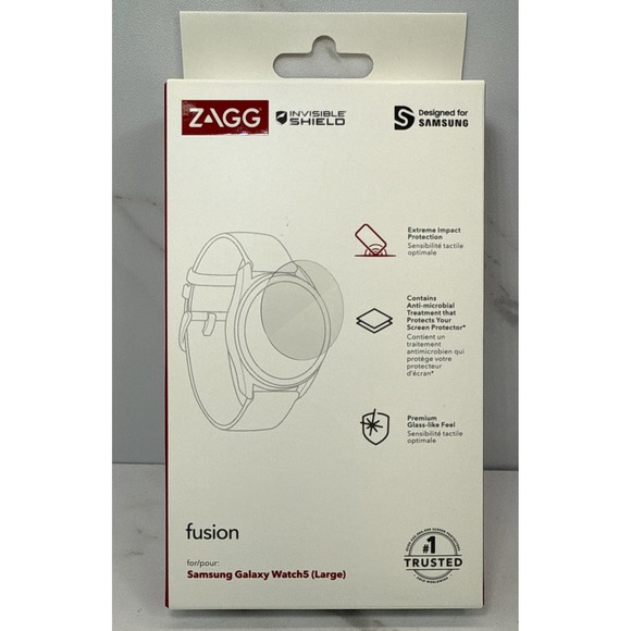 ZAGG InvisibleShield✨Fusion✨Screen Protector✨Galaxy 5 Watch LARGE - Picture 1 of 2